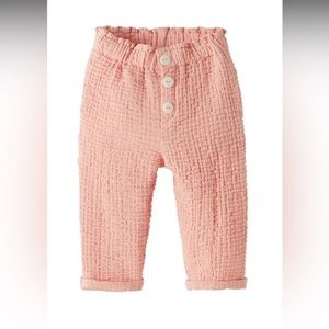 Zara pink/peach textured pants size 2-3